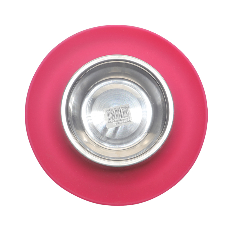 環保硅膠碗紅綠兩色,可供中小型寵物使用